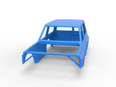 Shell of Uphill Sand Racing Dragster Scale 1 to 25 3D print model