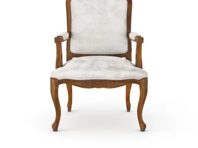 Lavish classic armchair by Modenese 3D model