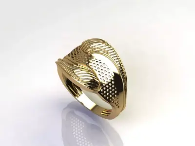 Fancy Womens Rings Plain Rings Ready STL 3DM Models Rings 3D print model 36