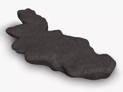 Rock Walkway 4 - Base Free low-poly 3D model