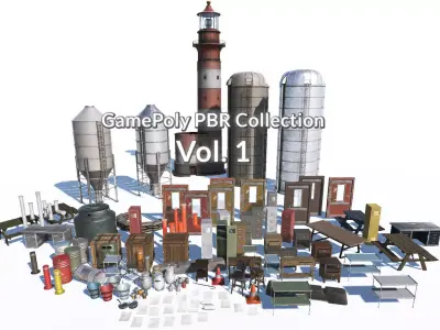 GamePoly PBR Collection Vol 1 Low-poly 3D model
