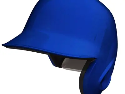 Baseball helmet Low-poly 3D model