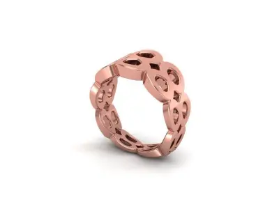 intinty style ring model ring size 50 to 64 3D print model