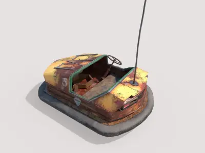 Abandoned Pripyat Bumper Car-Dodgem Car Model 2 3D model