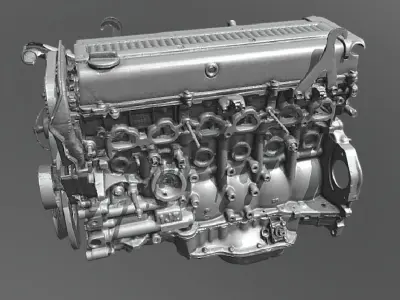 1jz engine 3D model