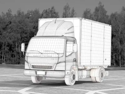 3D model of realistic van 3D model