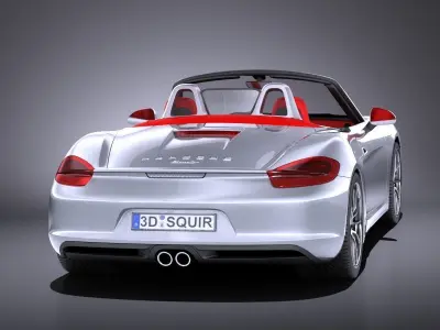 Porsche Boxster S 2016 VRAY 3D model