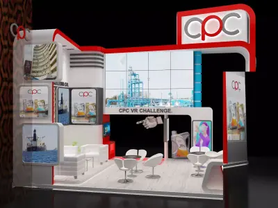 Booth Exhibition Stand a229e 3D model
