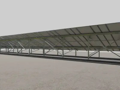 Solar Panel Steel Construction Type 16 3D model