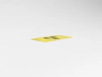 Cartoon Carpet v1 001 Low-poly 3D model