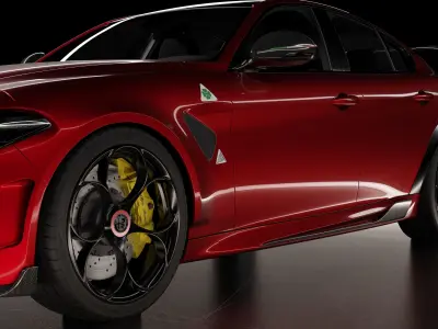 Alfa Romeo Giulia GTAm 3D model