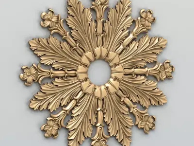 Round rosette 030 3D model