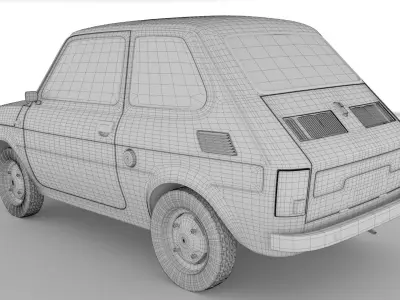 Fiat 126p 1978 3D model