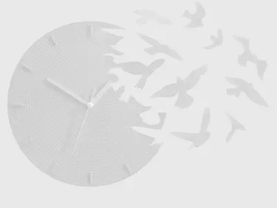 wall clock 52 3D model