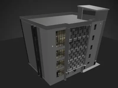 Grey Office 3D model
