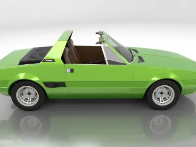 Fiat X1-9 1976 High Poly 3D model