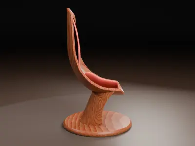 Woodys High Quality Chairs Colletion PBR 006 3D model