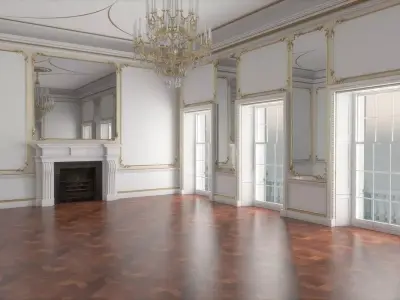 Classic Interior Hall  3D model