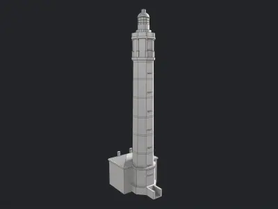 Lighthouse Low-poly 3D model Low-poly 3D model