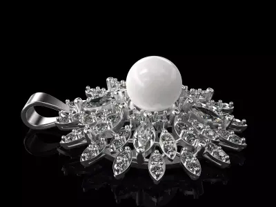  pearl pendant 3D print model