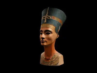 The bust of Nefertiti Low-poly 3D model