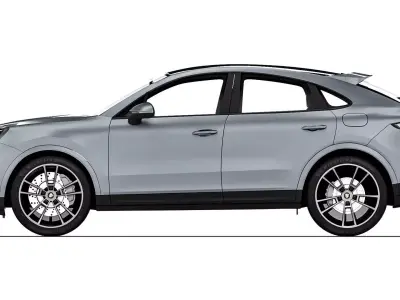 Porsche Cayenne Coupe 2024 3D model