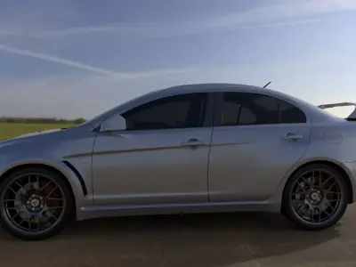 Mitsubishi Evo 3D model