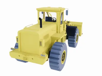 bulldozer 3D print model