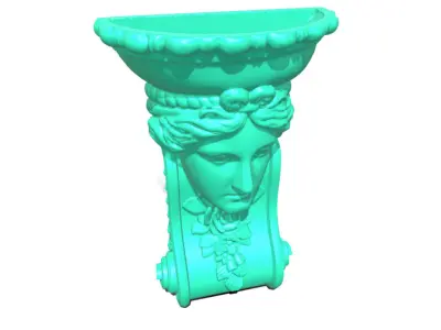 wall flower vase  3D model