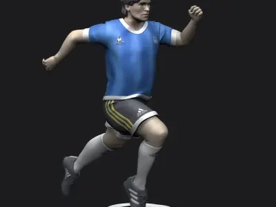 Diego Maradona 3D Printable  3D print model