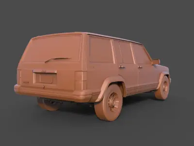 Jeep Cherokee 1984 3D print model