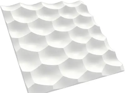 wall panel honeycomb middle 3D model
