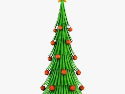 Christmas Tree Paper v 1 3D model