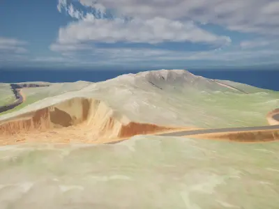 Free Terrain 002 Free 3D model