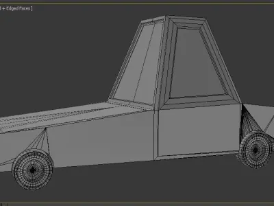 CAR  CARTOON Low-poly 3D model