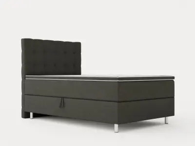 Montana Storage Bed 120x200 Dark Gray Low-poly 3D model