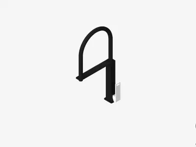Sink Mixer - Luxury - Style Low-poly 3D model