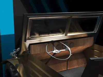 Jeep for Game Low-poly 3D model