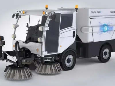 CityCat sweeper Low-poly 3D model