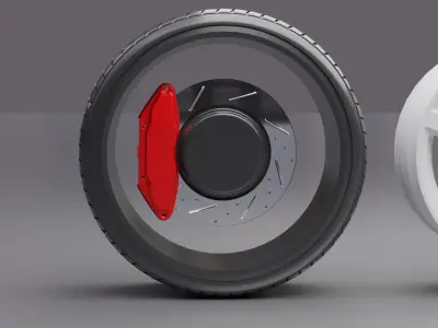 Rim pack Low-poly 3D model