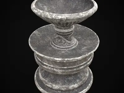 Large Garden Decoration Low-poly 3D model