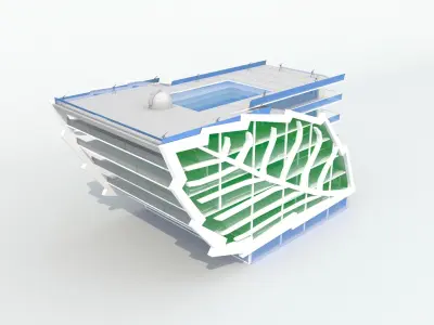 Office center 3D model