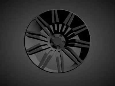 Style 172 spider scalable and printable rims 3D print model