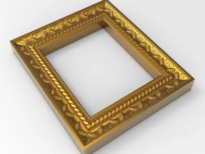 5 carved frames set 3D Model Pack get