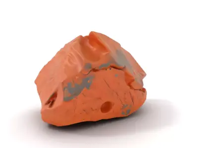 Red Sandstone Boulder model pack Low-poly 3D model