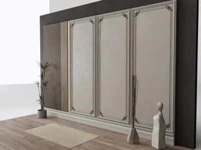 Decorative Wall Panel 3D wall panel 3d panel Backdrop 4 3D model