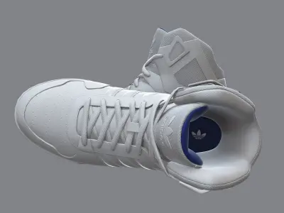 Adidas Zestra high-top sneakers 3 Low-poly 3D model