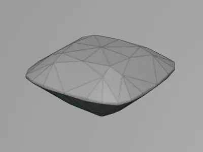 Cushion Diamond Ideal Cut 3D model