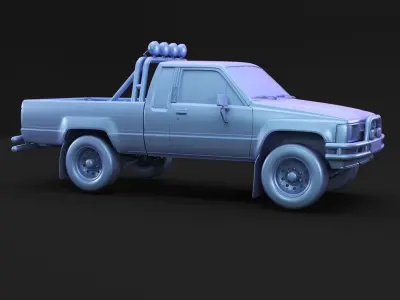 Back to the Future pickup truck 3D model