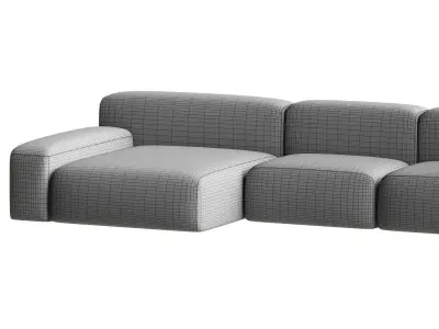 sofa blue 3D model